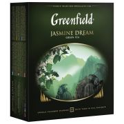 Чай GREENFIELD «Jasmine Dream» зеленый с жасмином, 100 пакетиков, 620391 (5862)