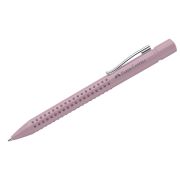 Ручка шариковая автоматическая Faber-Castell «Grip 2010» синяя, 1,0мм, трехгран., розовая, 323072