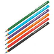 Карандаш ч/г Berlingo «Rainbow» HB, из переработанной бумаги, радужное сечение, круглый, заточен., ассорти (6904)