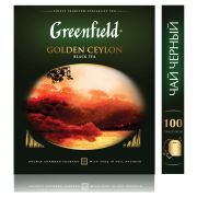 Чай GREENFIELD «Golden Ceylon» черный цейлонский, 100 пакетиков, 620218 (5817)