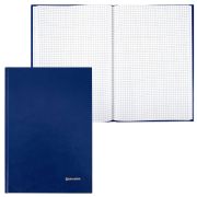 Книга учета 96 л., клетка, твердая, бумвинил, блок офсет, А4, BRAUBERG, светло-синяя, 130069