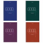 Тетрадь А4, 120 л., BRAUBERG, гребень, клетка, обложка твердая, «Good Luck», 404074