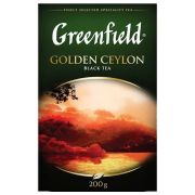 Чай листовой GREENFIELD «Golden Ceylon» черный цейлонский крупнолистовой 200 г, 621973 (7910)