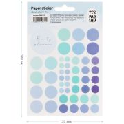 Наклейки бумажные MESHU «Beauty planner blue», 12*18см, 47 наклеек (6794)