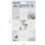 Наклейки бумажные MESHU «Sea breeze», 12*21см, 9 наклеек (6848)