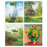 Тетрадь 96л., А5, клетка ArtSpace «Живопись. Claude Monet», глянцевый УФ-лак,(4184)