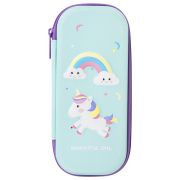 Пенал BRAUBERG, 1 отделение, 1 откидная планка, EVA 3D, 22х10х5 см, «Unicorn», 270699