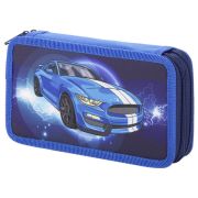 Пенал ЮНЛАНДИЯ, 3 отделения, полиэстер, 19х11 см, Speed warrior, 271031