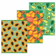 Тетрадь А4, 96 л., STAFF «Basic» скоба, клетка, офсет №2 ЭКОНОМ, обложка картон, «Fruity», 404069