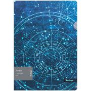 Папка-уголок Berlingo «Zodiac», 200мкм, с рисунком, с эффектом блесток (6668)