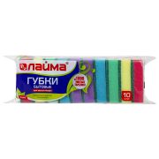 Губка бытовая MAXI, 27х96х64 мм, поролон/абразив, LAIMA, 601552
