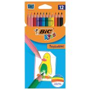 Карандаши цветные BIC «Tropicolors», 12 ЦВЕТОВ, пластиковые, 180458 (2503)
