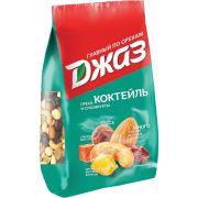 Орехи и сухофрукты ДЖАЗ «Коктейль», фундук, кешью, миндаль, папайя, ананас, изюм, 300 г, 620161